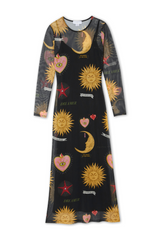 Black Mystical Mesh Dress