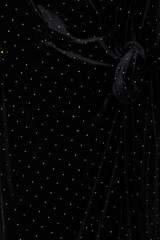 Black Velvet Midi Vienna Dress Petite