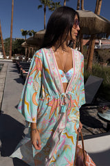 Blue Dreamer Maxi Kimono