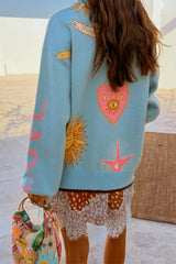 Blue Mystical Cardigan