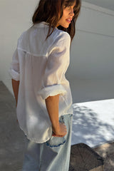 Scallop Detail Straight Leg Jeans