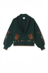 Bottle Green Safari Cardigan