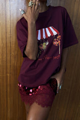 Burgundy Fruit Shop T-Shirt