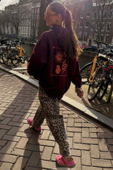 Leopard Barrel Jean