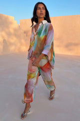 Abstract Cape Shirt