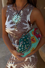 Chocolate Soleil Rib Tank