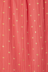 Coral Plisse Tilly Dress