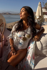 Cream Palma One Shoulder Swimsuit