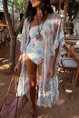 Cream Palma One Shoulder Swimsuit
