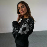 Black Enchanted Lillie Top