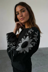Black Enchanted Lillie Top