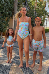 Girl's Starburst Crop Bikini Set