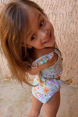Girl's Starburst Crop Bikini Set