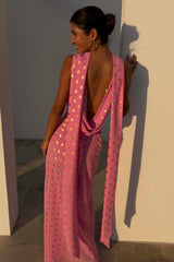 Pink Sophie Dress with Gold Fleck