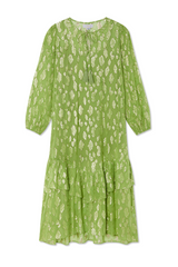 Green Jacquard Harmony Dress Petite