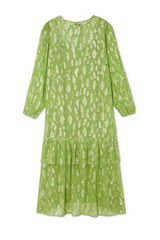 Green Jacquard Harmony Dress