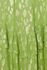 Green Jacquard Harmony Dress