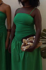 Green Lola Mid-axi Dress