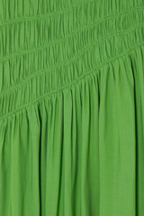 Green Shirred Nara Dress