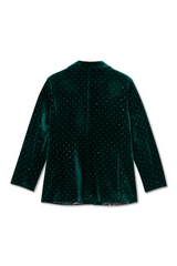 Emerald Velvet Blazer