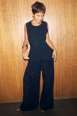 Black Hotfix Marnie Trousers