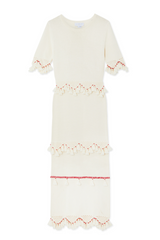 Ivory and Red Harper Dress