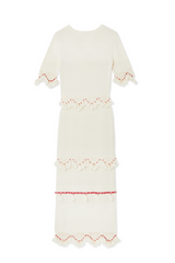 Ivory and Red Harper Dress
