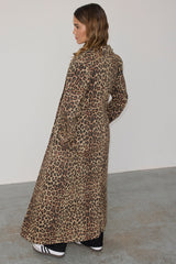 Lucia Leopard Denim 55 Coat Petite
