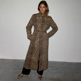 Lucia Leopard Denim 55 Coat Petite
