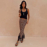 Leopard Lace Midi Maeva Skirt