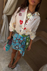Morocco Mini Wrap Skirt