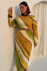 Green Ombre Alba Dress
