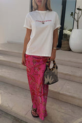 Pink Paisley Dorris Skirt
