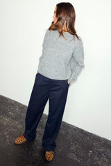Navy Pinstripe Arden Trousers