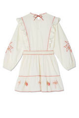 Cream And Red Pollenca Mini Dress