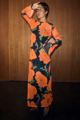 Black Poppy Aria Mesh Dress