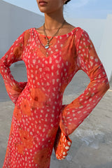 Coral Fawn Poppy Aria Dress