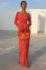 Coral Fawn Poppy Aria Dress