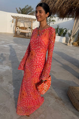 Coral Fawn Poppy Aria Dress