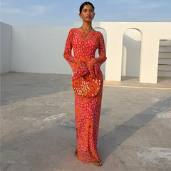 Coral Fawn Poppy Aria Dress Petite