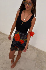 Black Poppy Mini Maeva Skirt