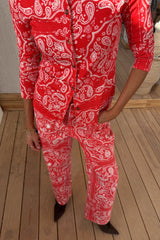 Red Bandana Jeans Petite