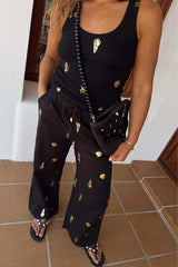 Black Shell Elissa Trousers