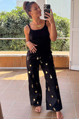 Black Shell Elissa Trousers Petite