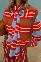 Multi Stripe Tie Shirt
