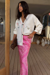 Cream Western Martha Cardigan