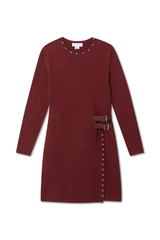 Burgundy Stud Sammie Mini Dress