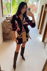 Navy Cowboy Boots Jake Skirt