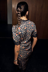 Cherry Leopard Mini Lyla Dress