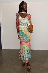 Pastel Morocco Mesh Vivi Dress
